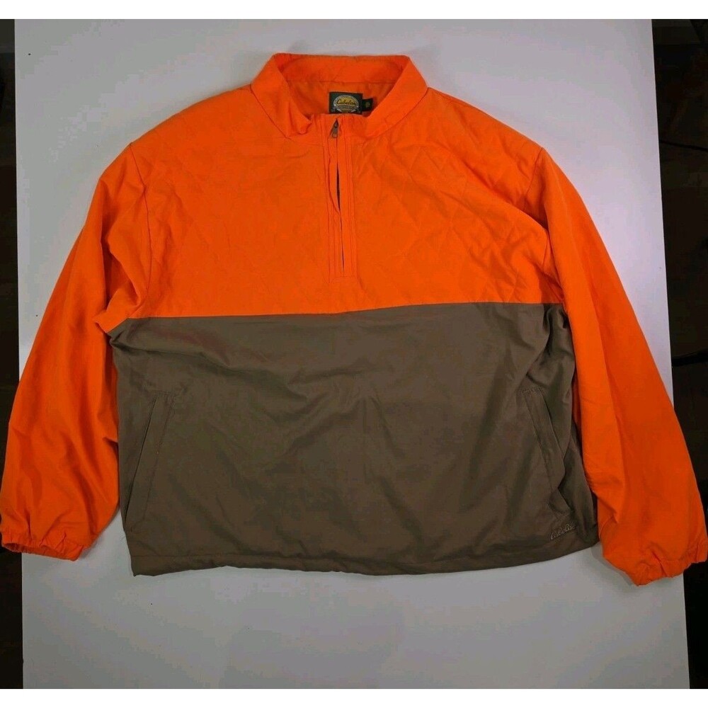 Cabela's Quilted Blaze Upland Pullover 1/4 Zip 2XL Bird Hunting Pouch